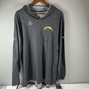 Nike On Field NFL Los Angeles Chargers Men's Pull Over Hoodie Size 2XL.